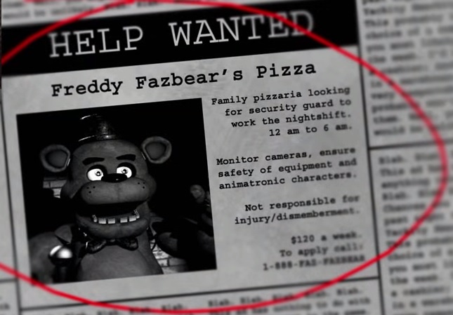 mobile horror game five nights at freddy s gets a movie the